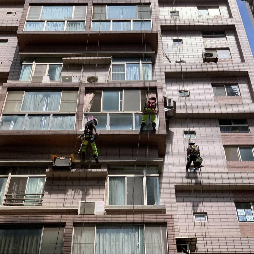 南屯高空繩索垂降,外牆防水施工-鼎豐