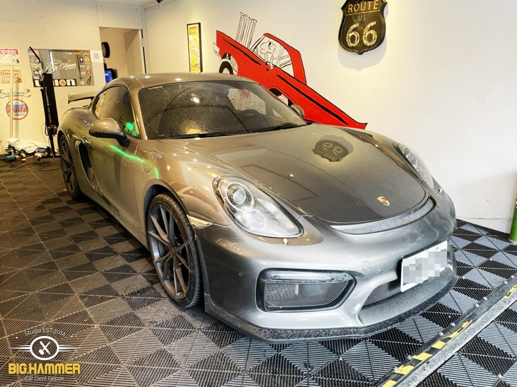 Porsche 保時捷 葉子板嚴重凹痕修復