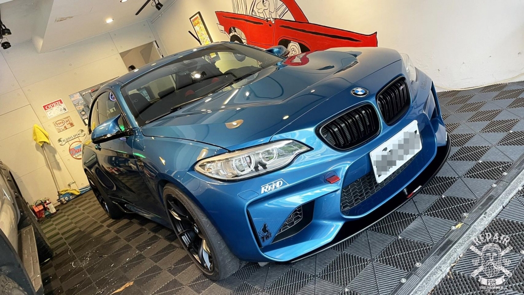 BMW M2 TwinPower Turbo 葉子板凹痕修復