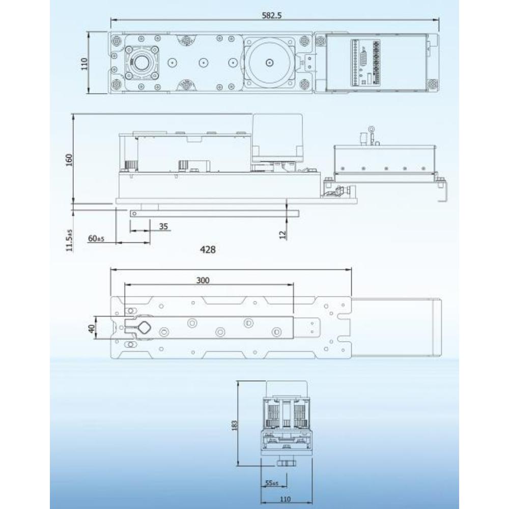 HW-IW-3 內崁式90度自動門