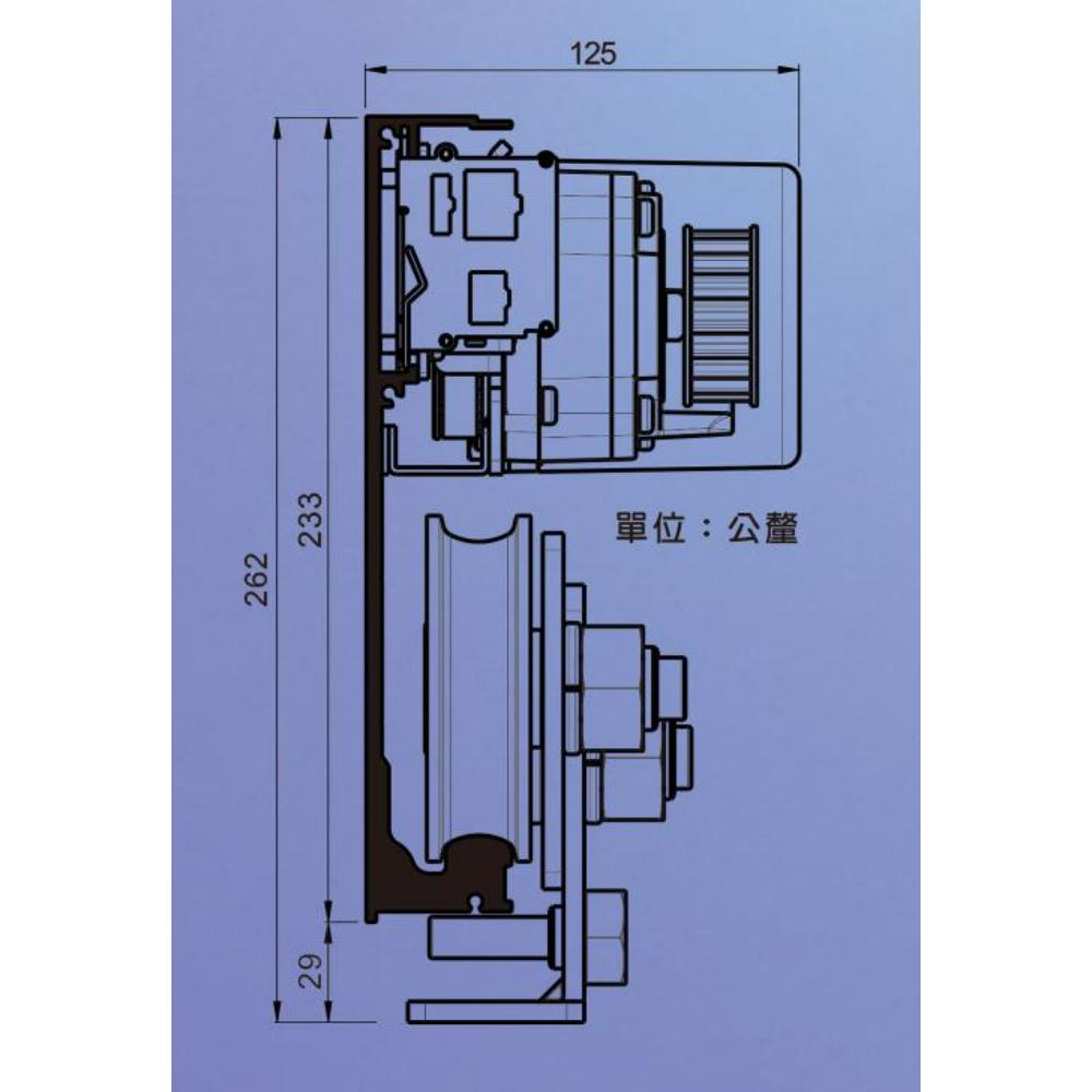 HW-H-18 超重型門 (單向雙向橫開式)