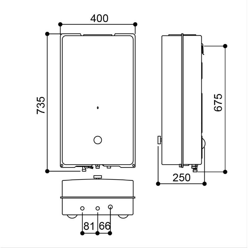 林內 RU-A1223RFN 屋外型12L自然排氣熱水器