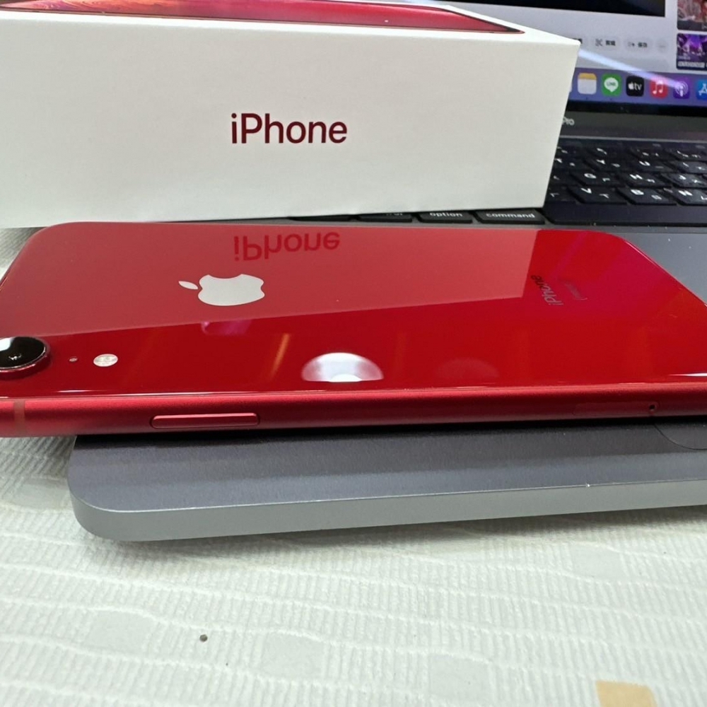 IPHONE XR 128G 紅色 電池90% 有盒裝