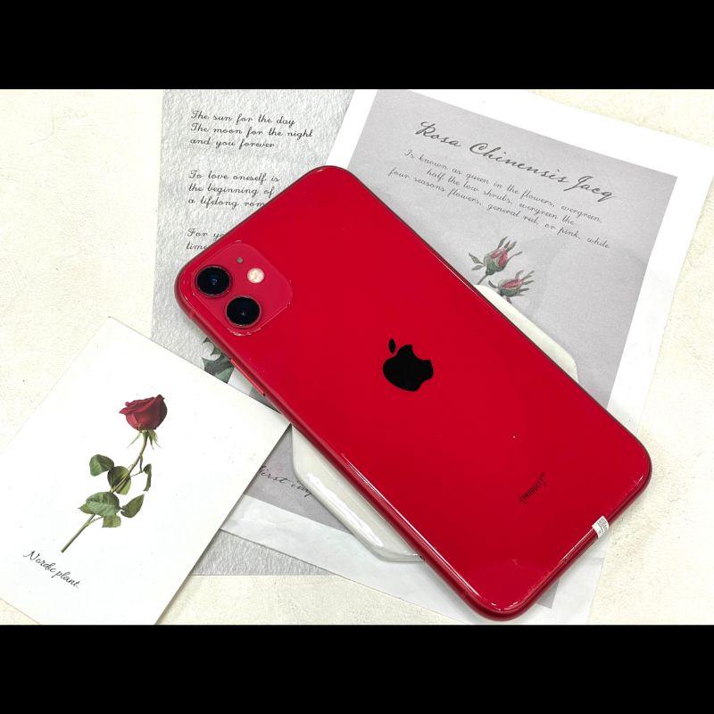 IPhone 11 128G 紅 副廠電池100% 無盒裝 有配件