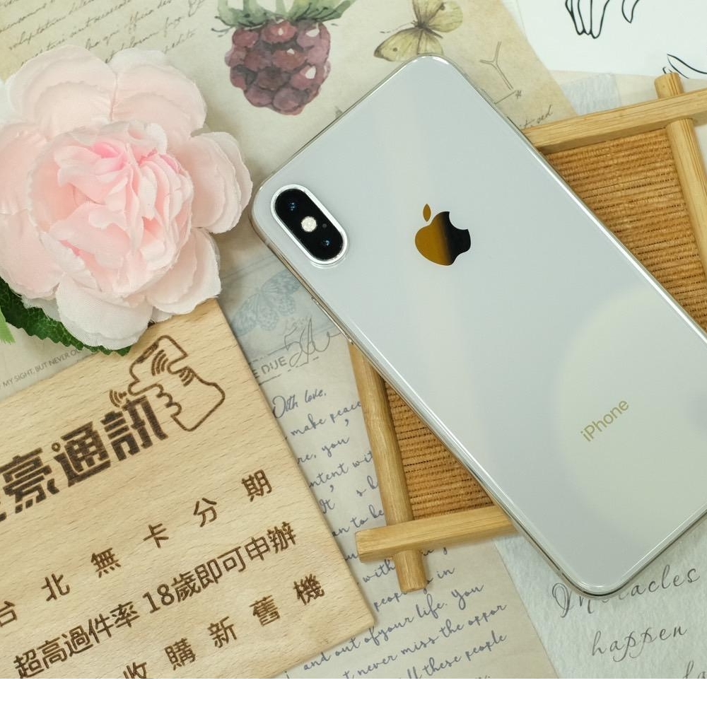 IPhone Xs 64G 白 副廠電池86% 有盒裝有配件