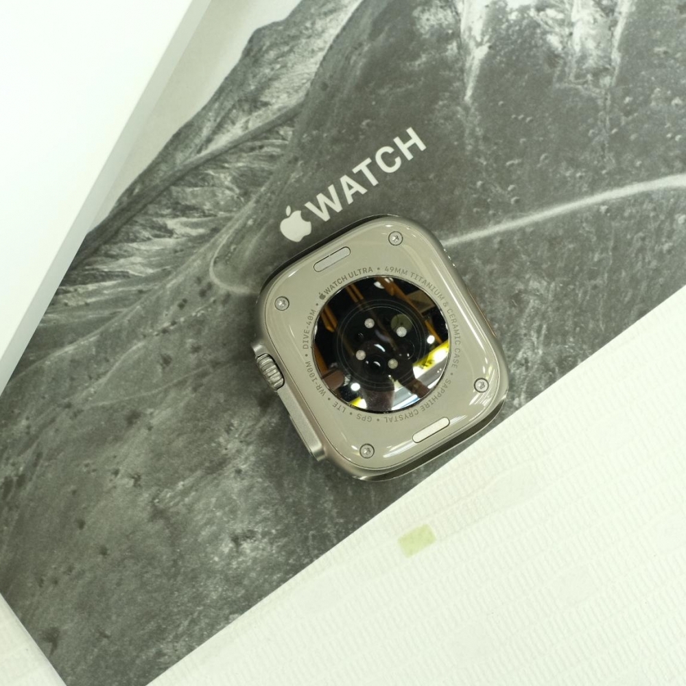 Apple Watch Ultra 49mm 越野灰藍錶帶  保固到2023/12/15 有盒裝 有