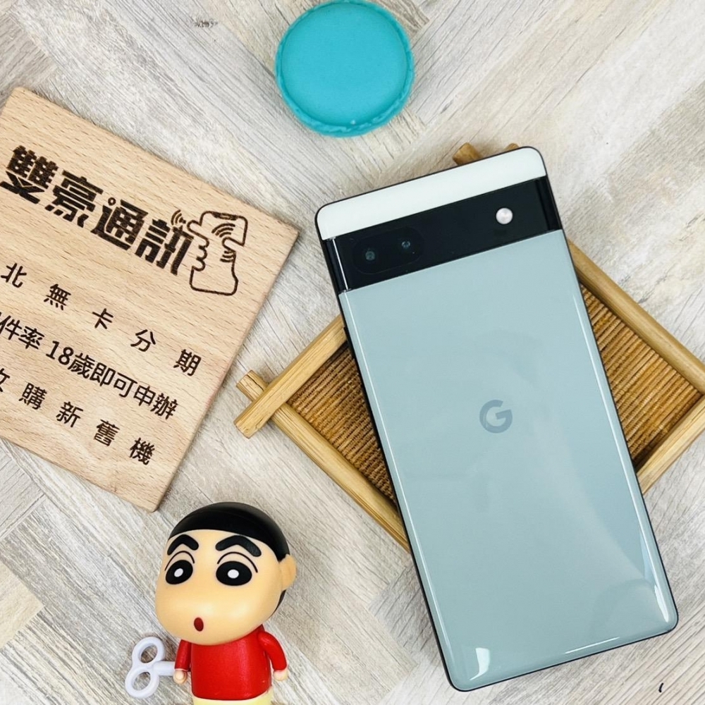 Google Pixel 6a (6+128G) 灰綠 螢幕有裂 功能都正常 以反映價格上 無盒裝有