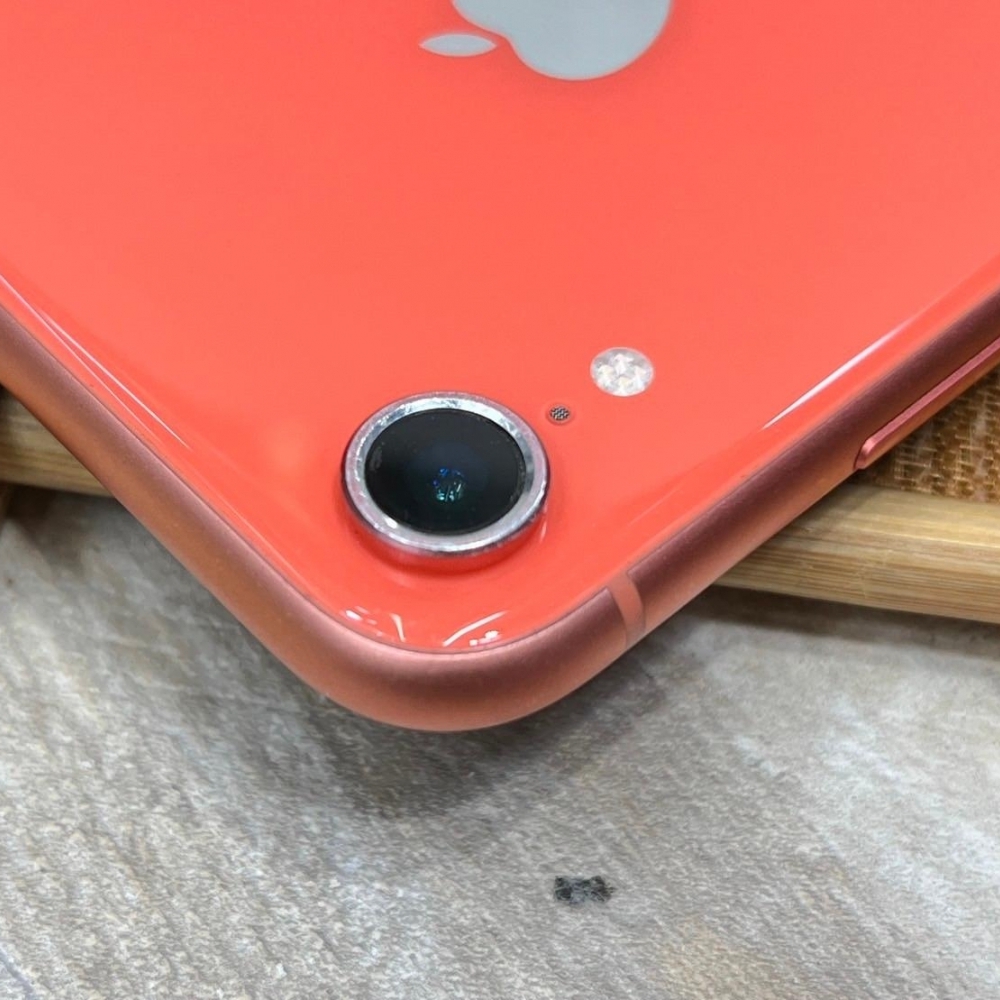 iPhone XR 128G 橘 電池83% 無盒裝 有配件