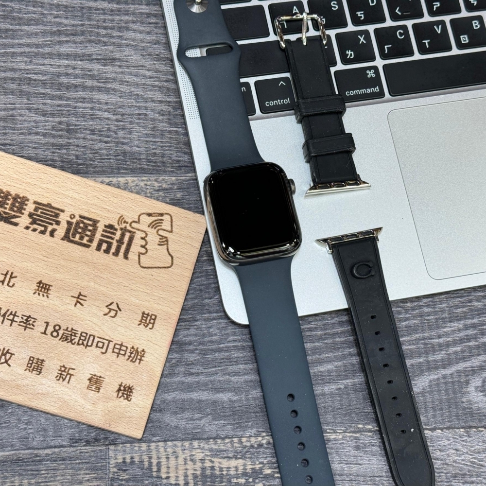 Apple Watch S6 LTE版 不鏽鋼 44MM 電池85% 無盒裝有配件 附贈兩個錶帶