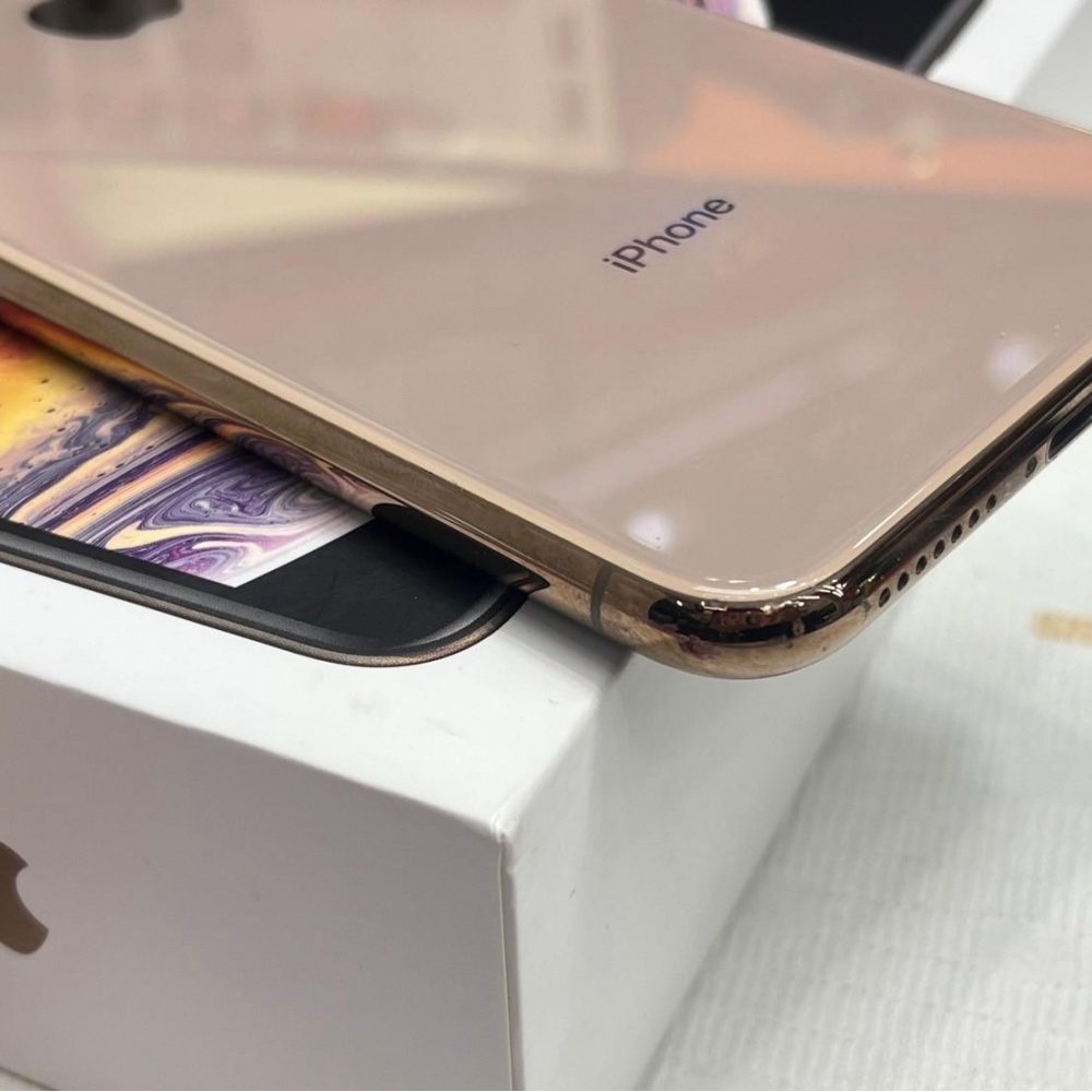 iPhone XS max  256g 金 副廠電池100%  有盒裝有配件