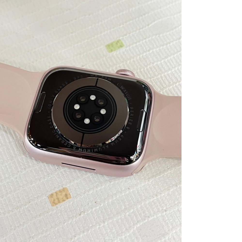 Apple Watch 9  45mm GPS版 粉色 電池100% 有盒裝有配件 