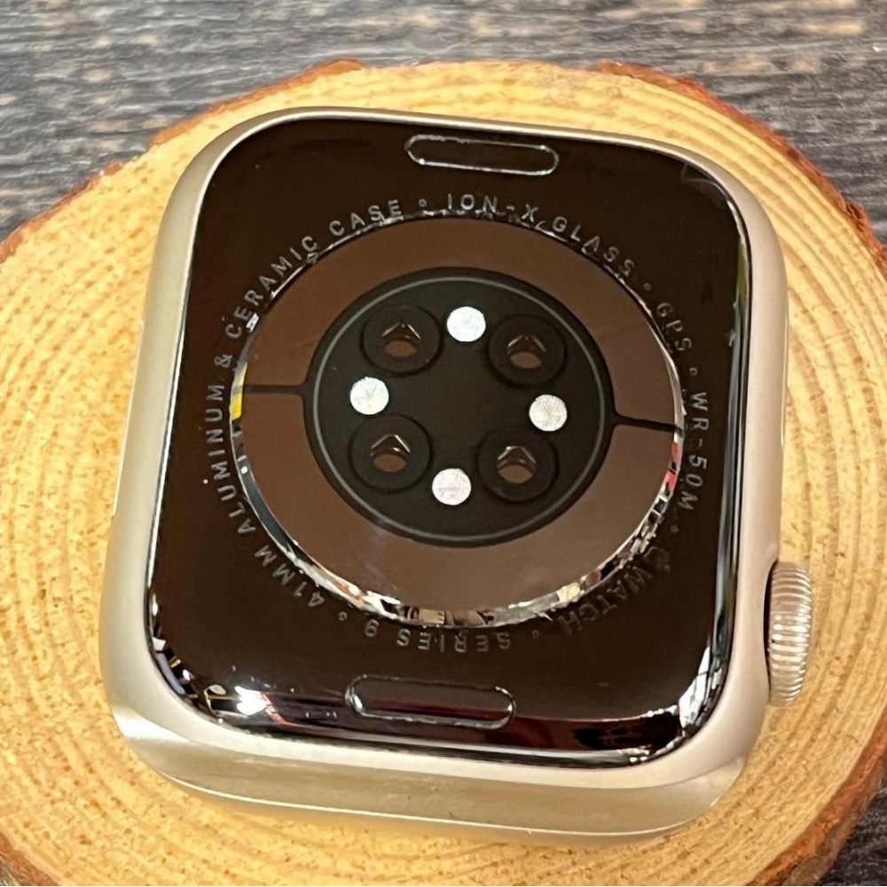 Apple Watch 9 40mm GPS版 星光色 電池100% 保固到2025/08/08 無