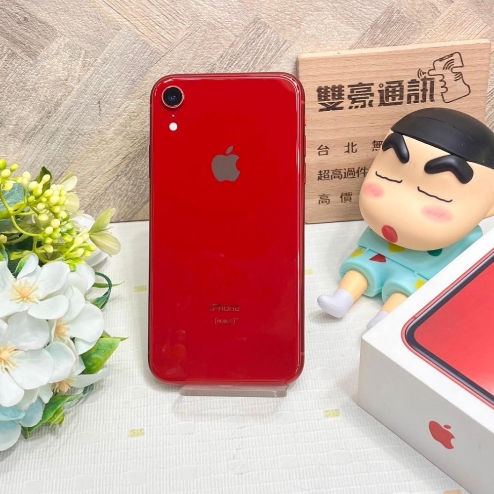 iPhone XR 64g 紅 電池83% 無盒裝有配件