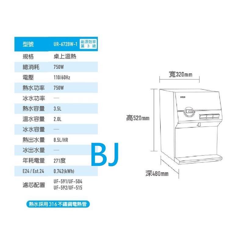 賀眾牌 智能型微電腦桌上純 水[溫熱]飲水機【*內置 RO 淨水系統】 【含安裝】